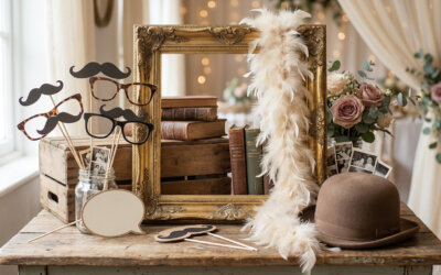 Les meilleurs accessoires photobooth pour un mariage vintage