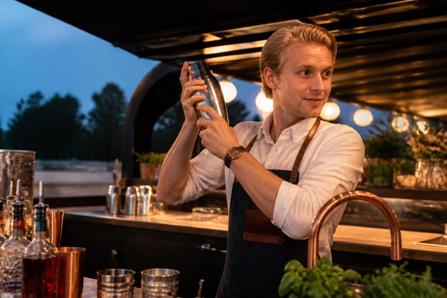 Le bar à cocktails mobile et l'art de la mixologie