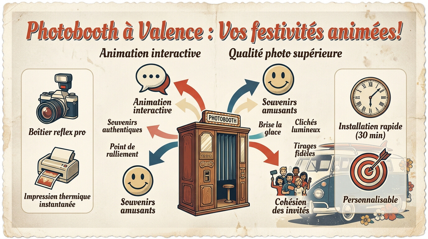 Borne photo reflex professionnelle pour événement à Valence