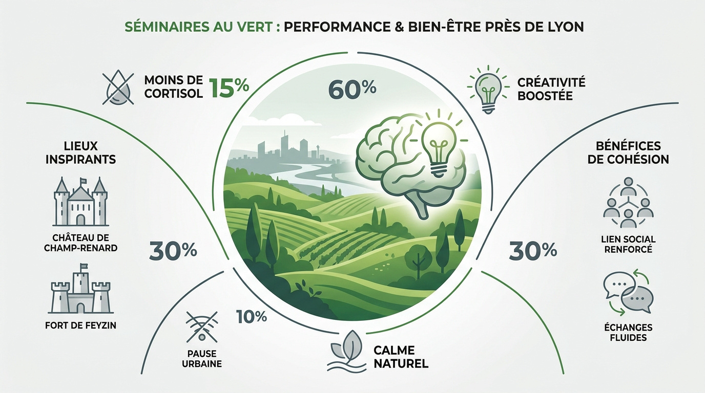 Séminaire au vert près de Lyon pour la cohésion d'équipe